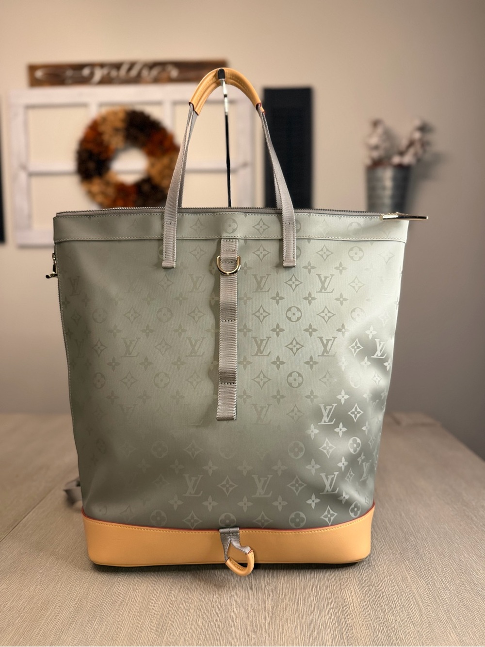 LV Titanium Monogram Limited Edition Zipped Tote AND Backpack